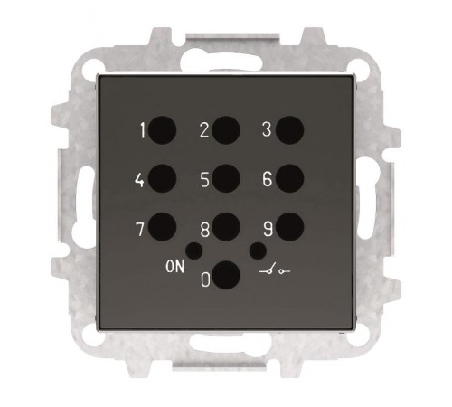 Накладка для механизма электронного выключателя с кодовой клавиатурой 8153.5, серия SKY, цвет чёрный барх.2CLA855350A1501 ABB