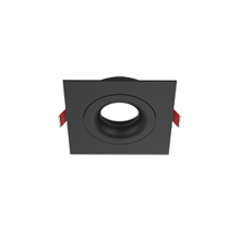 Рамка для модульного светильника FLEX 50 09 квадратная встраиваемая 110х110х45мм RAL9005 черный муар поворотная  V1-R0-T0435-10004-2000000  VARTON