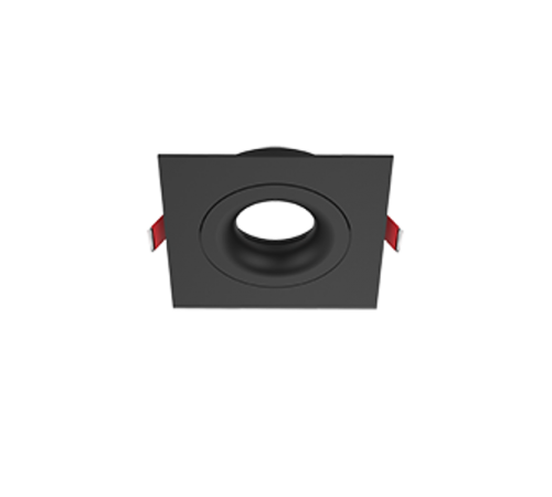 Рамка для модульного светильника FLEX 50 09 квадратная встраиваемая 110х110х45мм RAL9005 черный муар поворотная  V1-R0-T0435-10004-2000000  VARTON