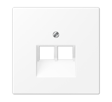 Плата (фиксация винтом) для двух модулей; термопласт; белый матовый  LS969-2UAWWM  Jung