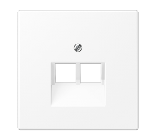 Плата (фиксация винтом) для двух модулей; термопласт; белый матовый  LS969-2UAWWM  Jung