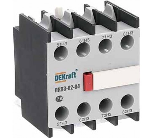 Приставка контактная доп.контакты 4НЗ лицев  24104DEK  DEKraft