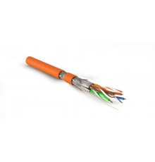 SFTP4-C7-S23-IN-LSZH-OR-500 (500 м) Кабель витая пара, экранир. S/FTP, категория 7(600MHz), 4 пары(23 AWG),одножил. (solid))  445163  Hyperline