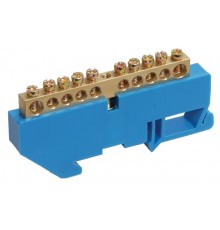 Шина N ноль на DIN-изоляторе ШНИ-6х9-10-Д-С  YNN10-69-10D-K07  IEK