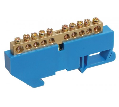 Шина N ноль на DIN-изоляторе ШНИ-6х9-10-Д-С  YNN10-69-10D-K07  IEK