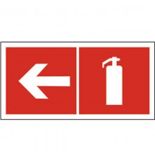 Знак безопасности BL-2010B.F32"Указ. движения к огнетушителю налево"  a18338  Белый свет