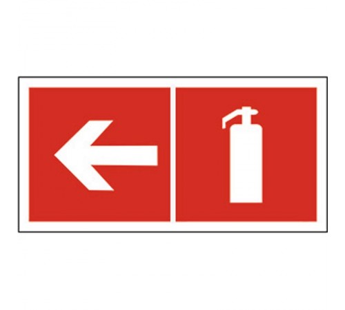 Знак безопасности BL-2010B.F32"Указ. движения к огнетушителю налево"  a18338  Белый свет