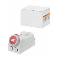 Розетка настенная, с выключателем и блокировкой IP67 16А 3Р+РЕ+N 380В  SQ0611-0066  TDM