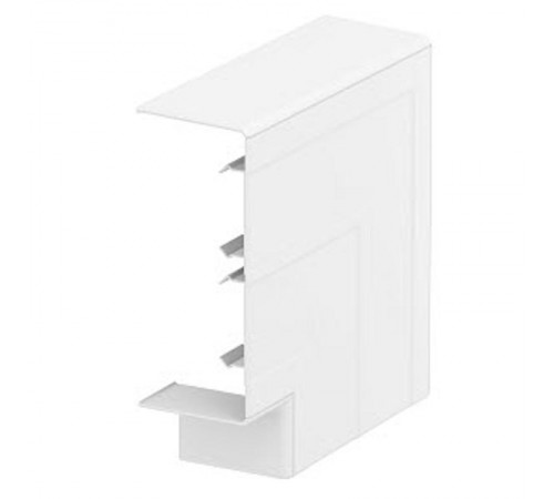 Крышка плоского угла кабельного канала Rapid 45-2 53x130 мм (ПВХ,серый) (GK-FH53130LGR)  6113272  OBO Bettermann