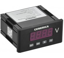 Вольтметр цифровой щитовой однофазный DO RS-485 48х96мм LED  IDV41-5-1-3-LED-G  GENERICA