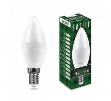 Лампа светодиодная SBC3709 9W 4000K 230V E14 C37 свеча  55079  SAFFIT