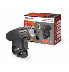 Фонарь велосипедный аккумуляторный BL 03А 3W LED 300Lm 4 режима с з/у 220В ЧЕРНЫЙ  4690612035239  IN HOME