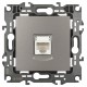 Розетка ЭРА Серия 12 12-3107-16 информационная RJ45, титан   Б0065716  ЭРА