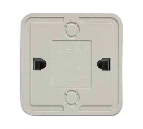 Рим Выключатель 2-клавишный с индикатором 10А белый EKF  ENV10-123-10  EKF