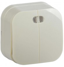 ВС20-2-1-ХК Выключ. 2-кл. инд. о/у 10А GLORY кремовый  EVH21-K33-10  IEK