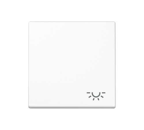 Клавиша с символом "освещение"; белая  A590LWW  Jung