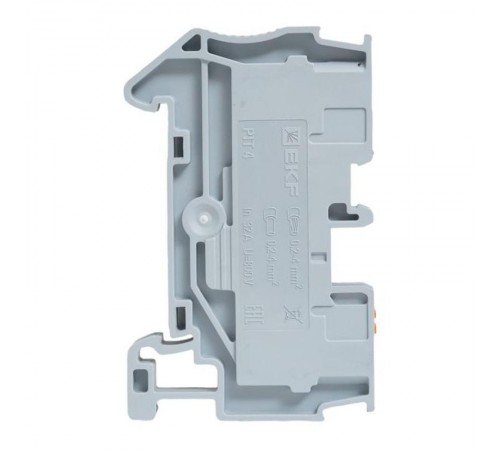 Клеммная колодка пружинная 4 Push-in серая PIT-4  EKF