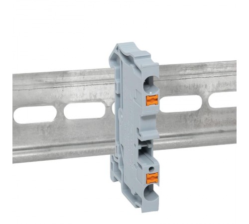 Клеммная колодка пружинная 4 Push-in серая PIT-4  EKF