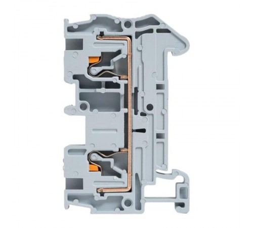 Клеммная колодка пружинная 4 Push-in серая PIT-4  EKF