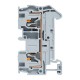Клеммная колодка пружинная 4 Push-in серая PIT-4  EKF