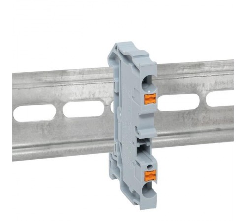 Клеммная колодка пружинная 4 Push-in серая PIT-4  EKF