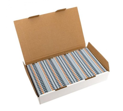 Клеммная колодка пружинная 4 Push-in серая PIT-4  EKF