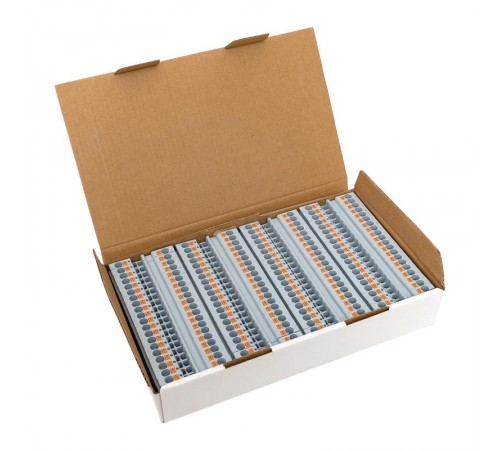 Клеммная колодка пружинная 4 Push-in серая PIT-4  EKF