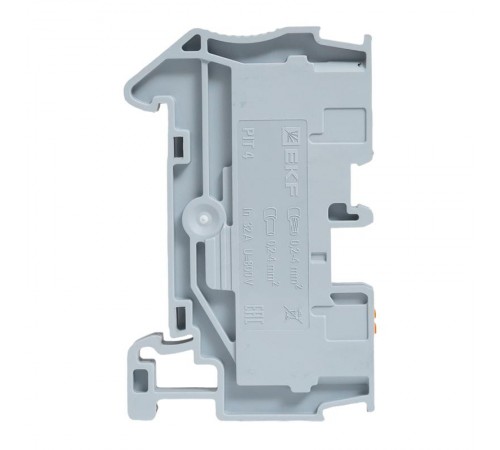 Клеммная колодка пружинная 4 Push-in серая PIT-4  EKF