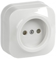 РСш20-2-ХБ Розет. 1-ая без з/к с з/ш о/у 10А GLORY белый  ERH13-K01-10  IEK