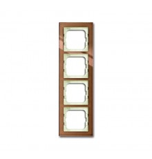 Рамка 4-постовая 1724-283, серия axcent, цвет бронзовое стекло  1754-0-4546   2CKA001754A4546  ABB