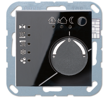 KNX-регулятор с ручкой для установки температуры; чёрный A2178TSSW Jung