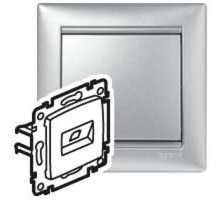 Valena Алюминий Розетка комп(RJ45) 2-ая 6 кат UTP  770247  Legrand