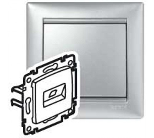 Valena Алюминий Розетка 1хRJ45 UTP  770242  Legrand