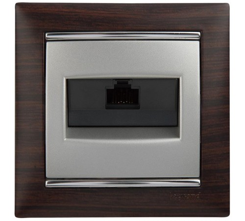 Valena Алюминий Розетка комп(RJ45) 1-ая 6 кат UTP  770246  Legrand