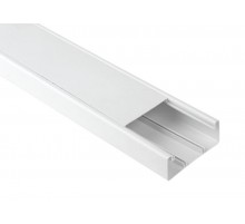 Кабель-канал парапетный 100x40 белый (12м.) (6/192)  Б0048447  ЭРА