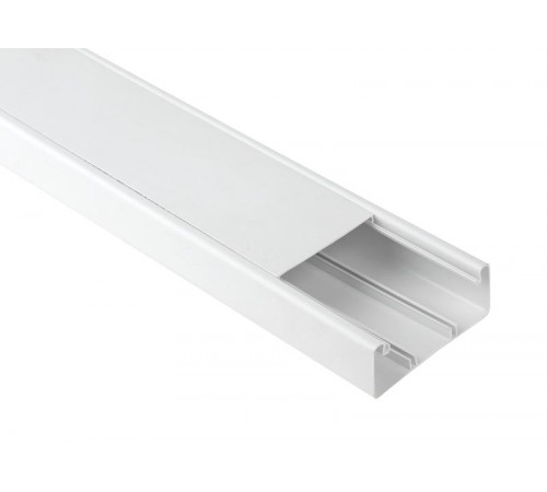 Кабель-канал парапетный 100x40 белый (12м.) (6/192)  Б0048447  ЭРА