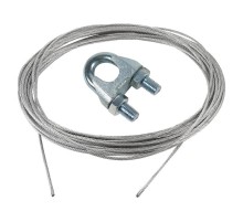 Набор для крепления скважинного насоса из нерж. стали (Трос 3х15м + Зажим) (4шт) -  151824  Tech-KREP