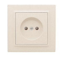 Розетка 1-мест. СП б/з 10 А с защ. штор. бежевый Минск EKFERR10-022-200EKF
