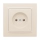 Розетка 1-мест. СП б/з 10 А с защ. штор. бежевый Минск EKFERR10-022-200EKF