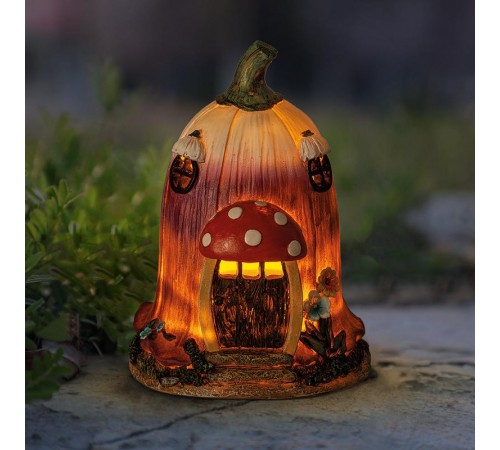 Садовый светильник Сказка ERASF22-12 на солнечной батарее, полистоун,19 см  Б0053361  ЭРА