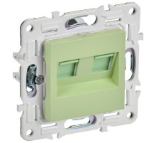 SKANDY Розетка компьютерная двойная RJ45 кат.6 SK-K04M мятный  SK-K20-2-K06  IEK