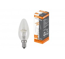 Лампа накаливания ЛОН 40Вт E14 230В свеча прозрачная  SQ0332-0009  TDM