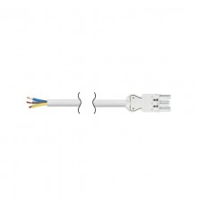 Simon Connect Кабель 2м 3x2,5мм, разъёмы  Quick Connection "мама" - "free-end" 3 контакта, белый  CR4020-9  Simon