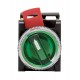 Переключатель ANC-22 3P зеленый с подсветкой 220В NO+NC EKF PROxima  psw-ans-3p-g-220  EKF