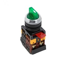 Переключатель ANC-22 3P зеленый с подсветкой 380В NO+NC EKF PROxima  psw-ans-3p-g-380  EKF