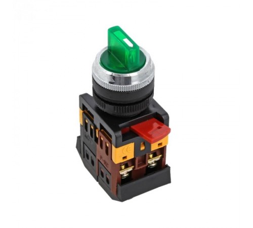 Переключатель ANC-22 3P зеленый с подсветкой 220В NO+NC EKF PROxima  psw-ans-3p-g-220  EKF