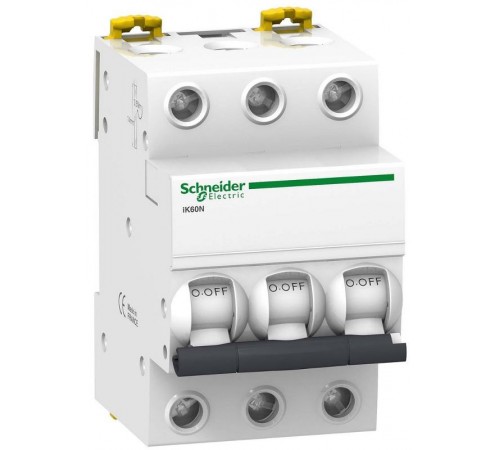 Выключатель автоматический трехполюсный iK60 16А C 6кА  A9K24316  Schneider Electric