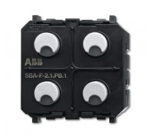 SBA-F-2.1.PB.1 Сенсор 2-клавишный/активатор жалюзи 1-канальный free@home, Zenit  6220-0-0238   2CKA006220A0238  ABB