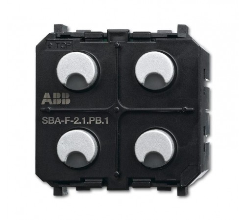 SBA-F-2.1.PB.1 Сенсор 2-клавишный/активатор жалюзи 1-канальный free@home, Zenit  6220-0-0238   2CKA006220A0238  ABB