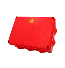 Коробка распределительная огнестойкая КРОПС-П5, IP54, 190х140х70 мм, для кабелей до 10-16 мм2, 6 клемм  FRJB-KM-P5-10-06-КРОПС-IP54  КМ-Профиль